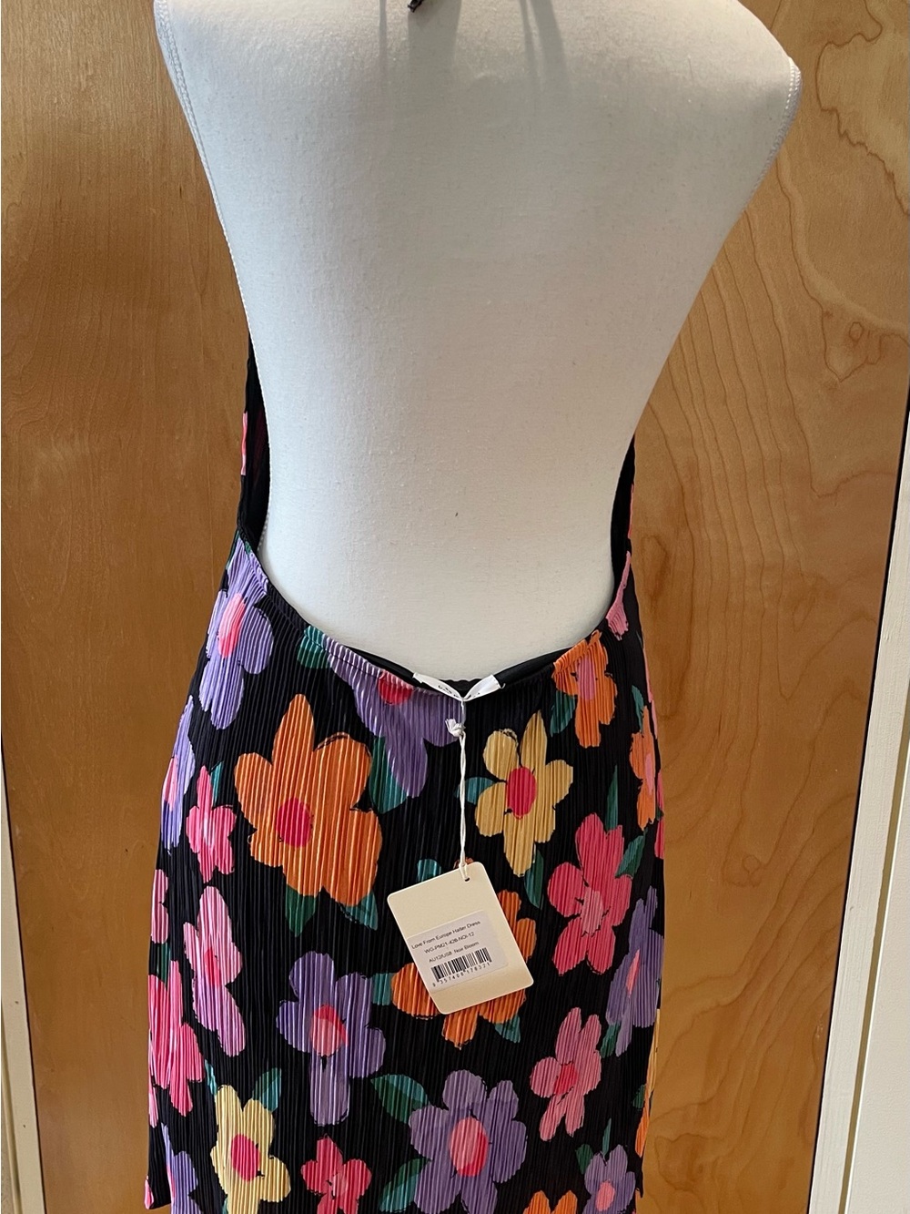 Black PepperMayo floral halter mini dress size 8 - Picture 5 of 8